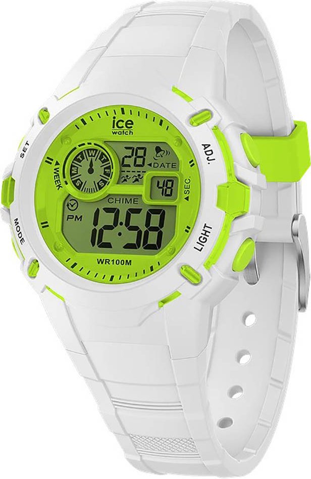 Ice Watch Ice Digit Explorer - Weiße Limette Damenweißuhr 024004