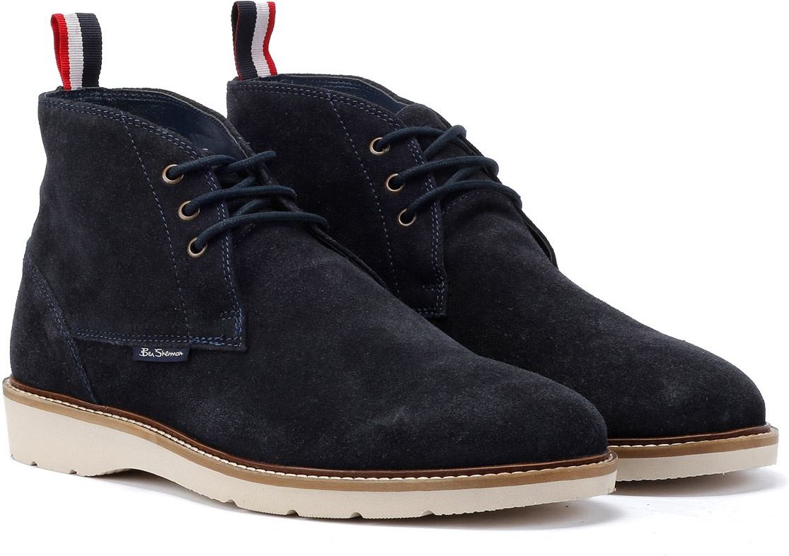 Ben Sherman Hampton Blaue Herren-Wildlederstiefel