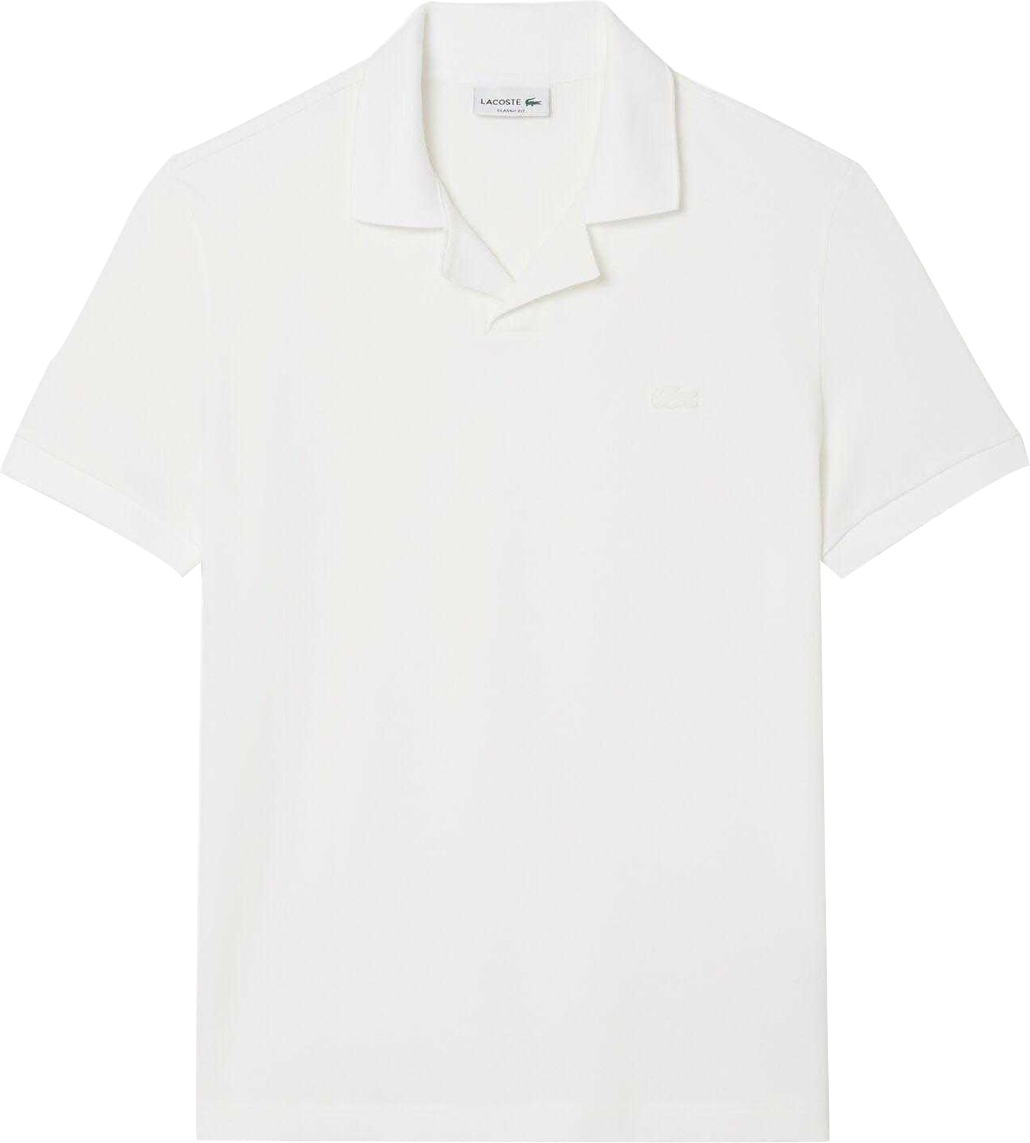 Lacoste - "Paris" Poloshirt für Herren, Offener Kragen, Klassisch (Weiß)