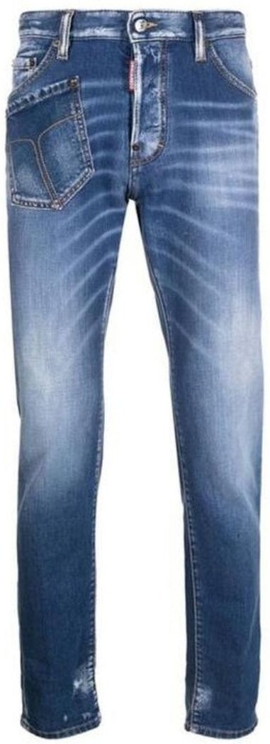 Dsquared2 Relax Long Crotch Jean Blaue Jeanshose
