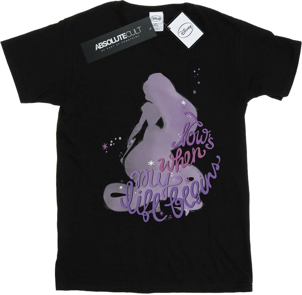 Disney - "Tangled Now's When My Life Begins" T-Shirt für Damen (Schwarz)