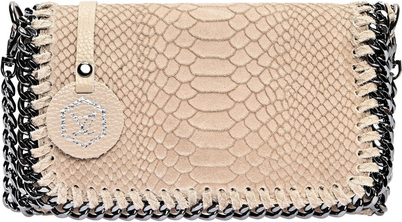 Luisa Vannini Beige Leder Tasche