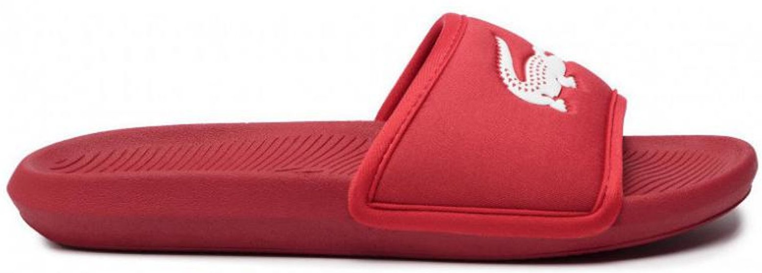 Lacoste Croco Slide 119 3 CMA Mens Red Sliders