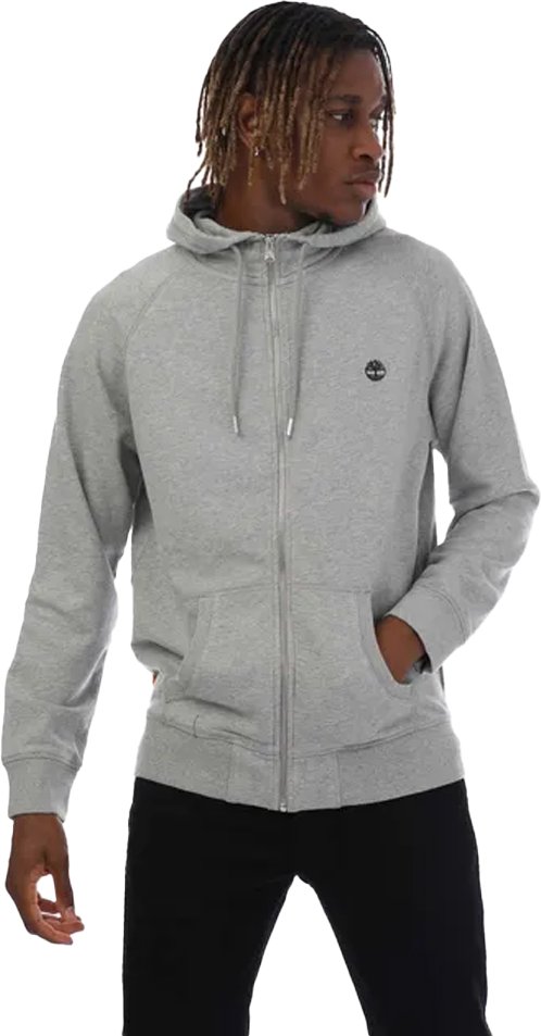 Thumbnail - Timberland - "Exeter River" Hoodie mit durchgehendem Reißverschluss für Herren (Grauheide)