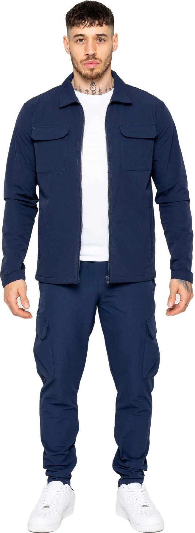Enzo | Herren Cargo Shacket Trainingsanzug Set