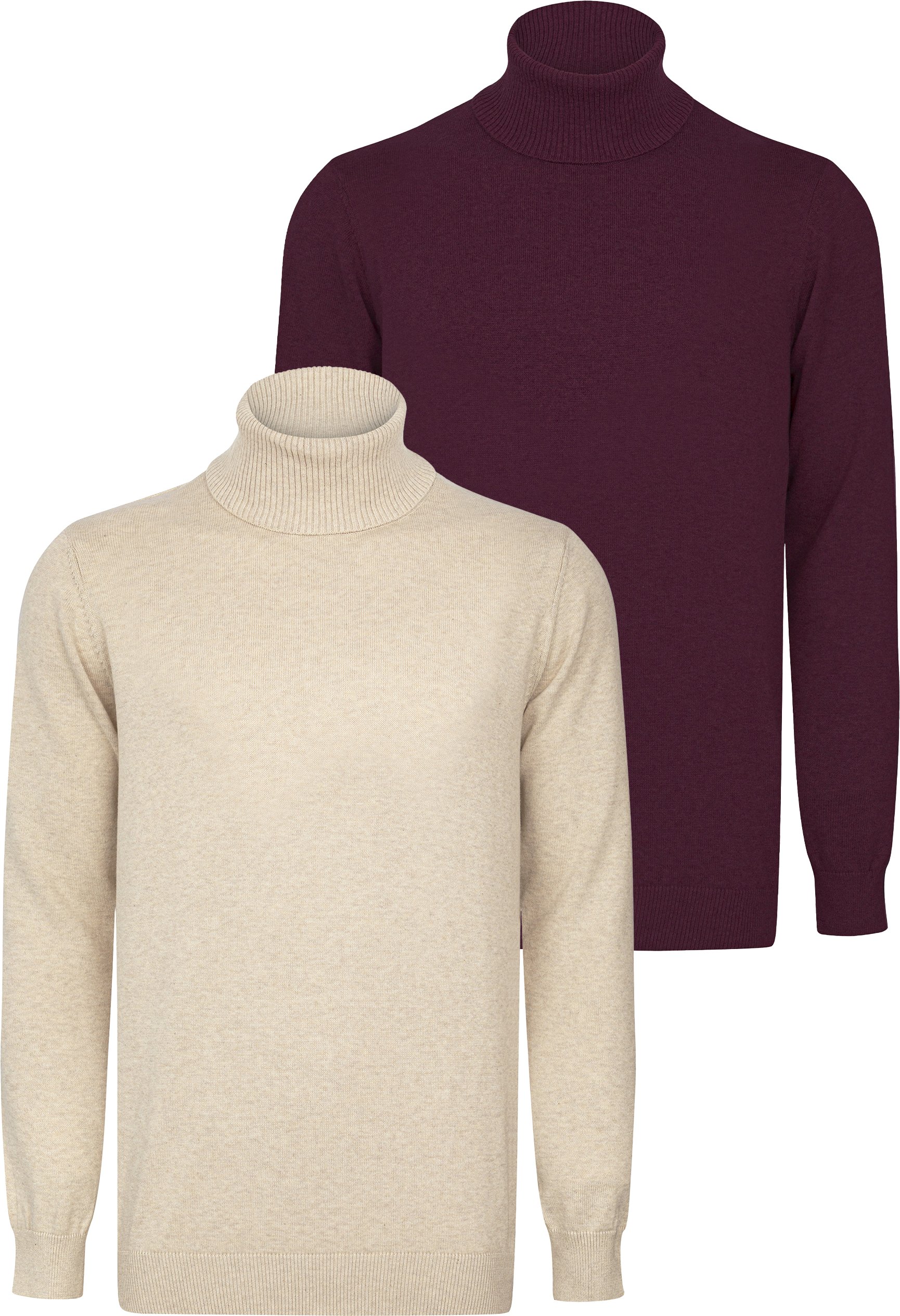 Pullover Rollkragenpullover 2Er-Pack