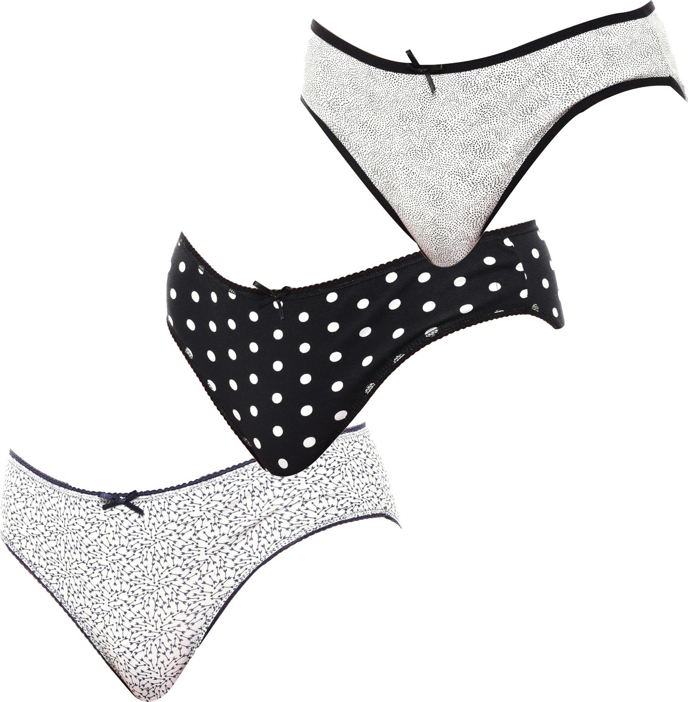 Packung mit 3 Damenhöschen aus Baumwolle KL10000