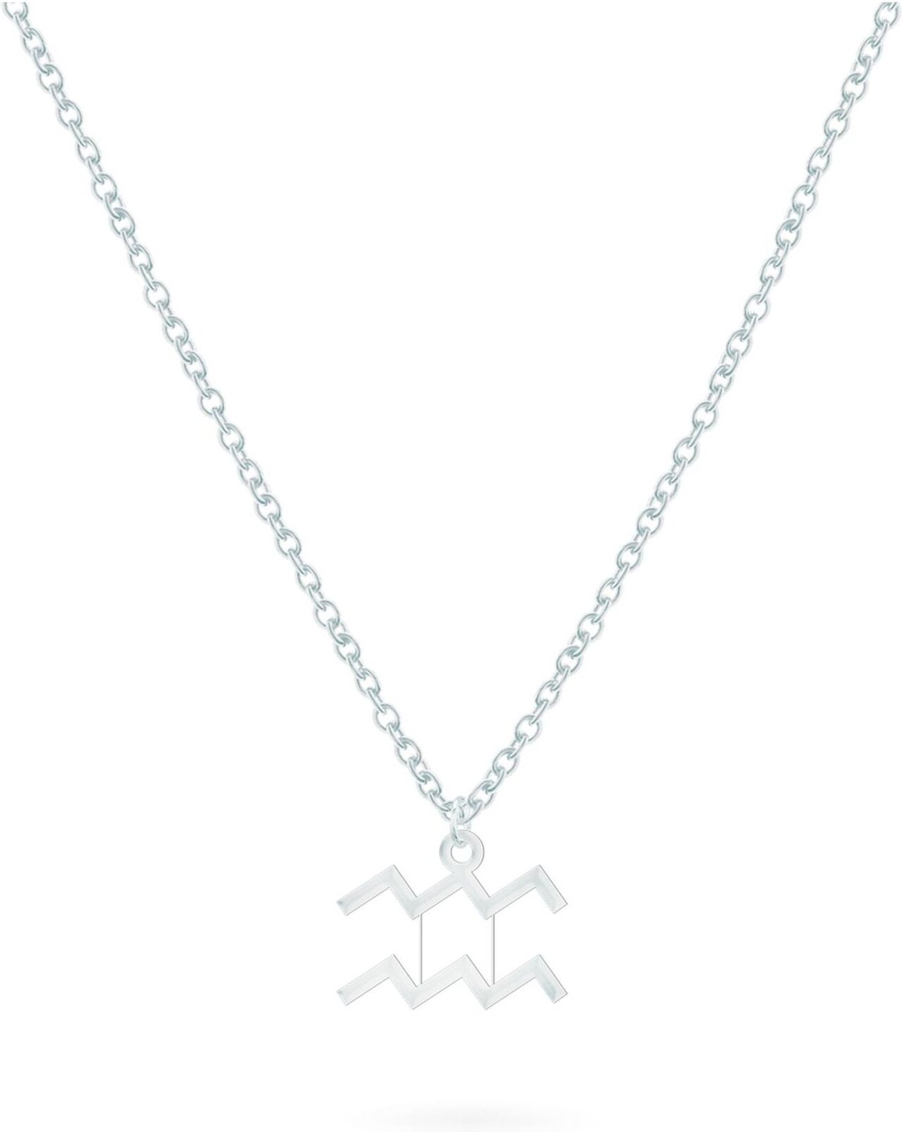 BEKA&BELL Anhänger mit Kette 925-Sterling Silber Glänzend 42cm Wassermann