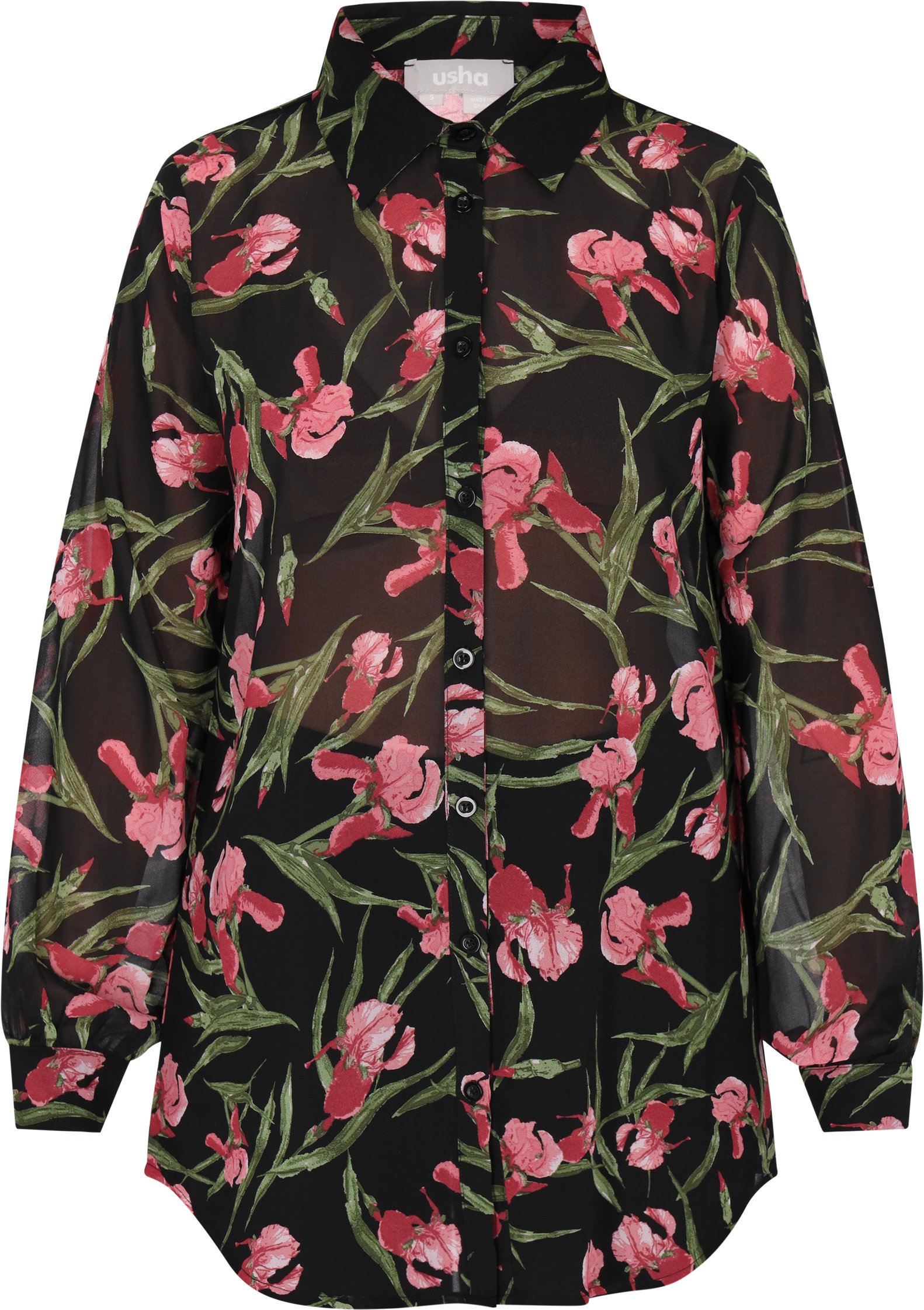 Thumbnail - usha Bluse Damen Schwarz Mehrfarbig