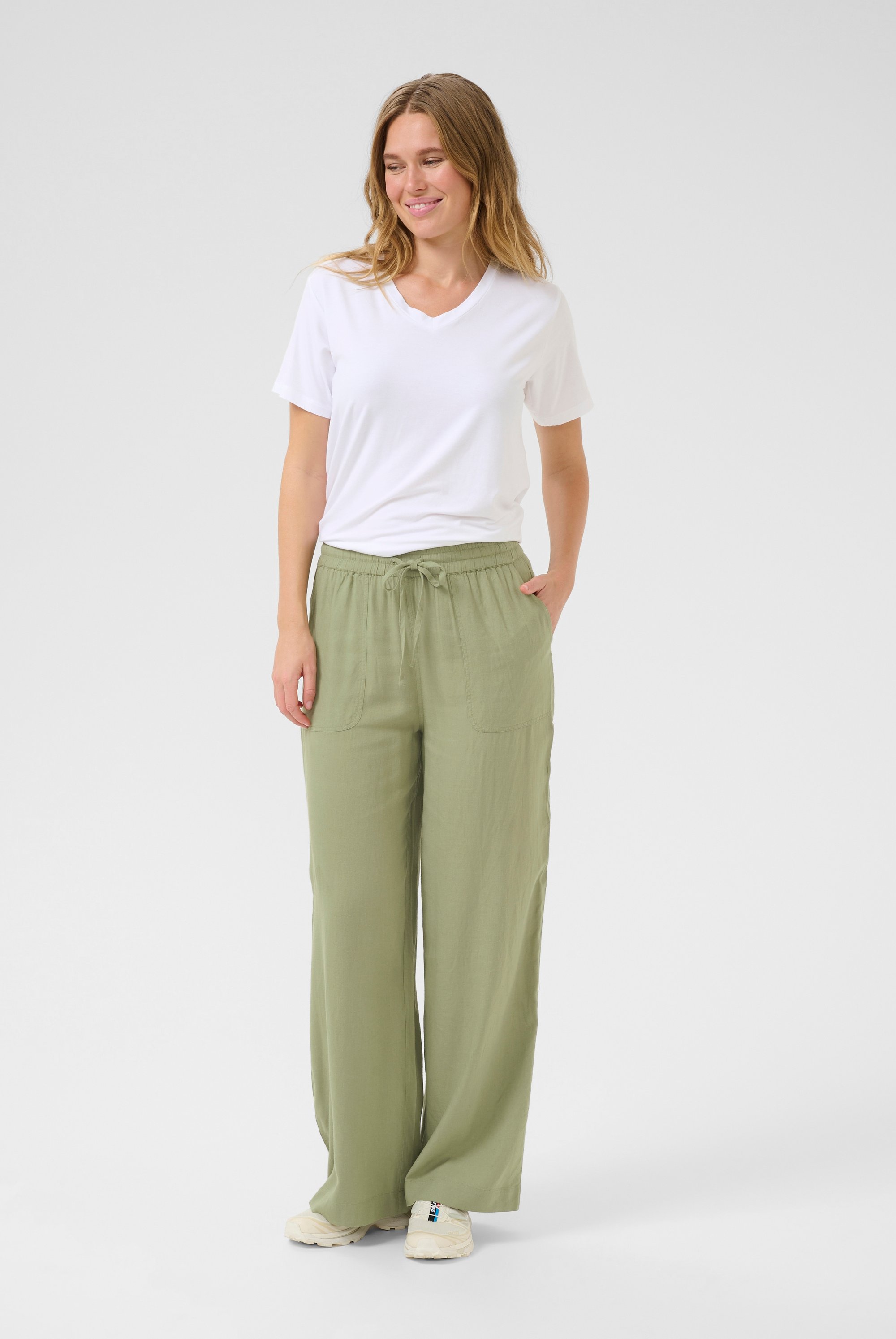 Pants Suiting Relaxed fit Oil Green