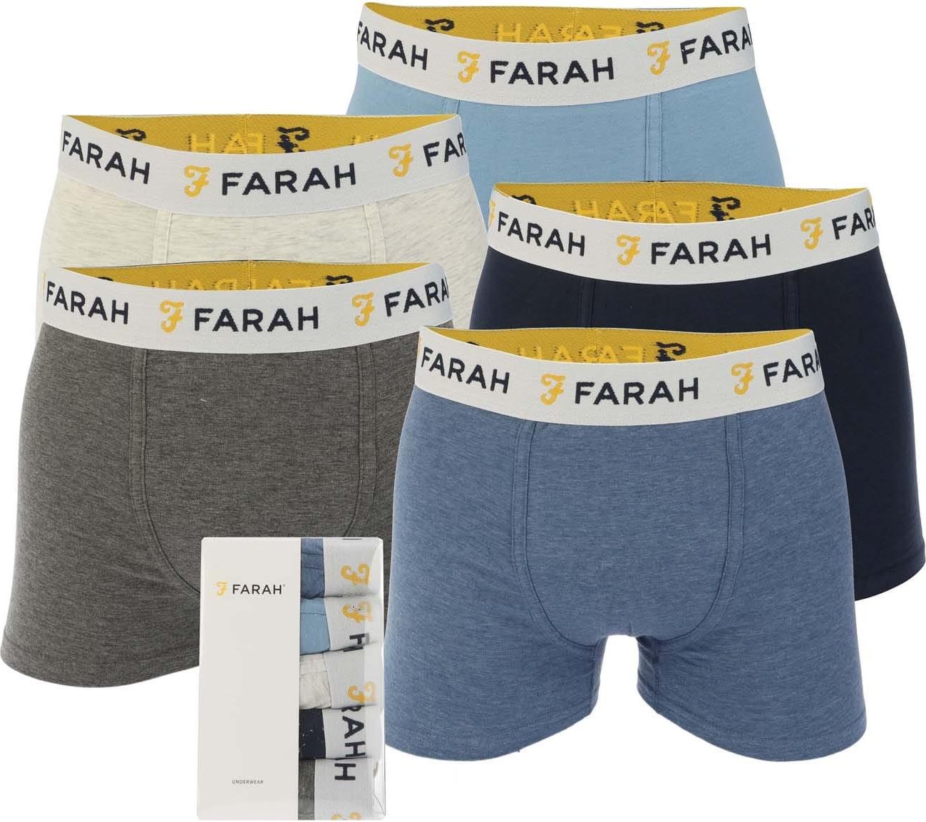 Farah - "Orden" Boxershorts für Herren(5er-Pack) (Bunt)