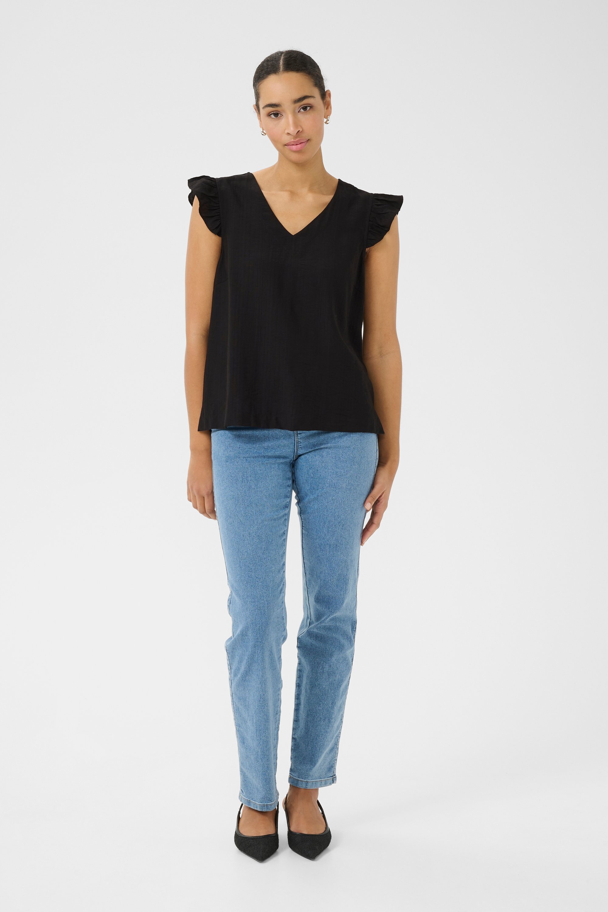Ärmellose Bluse Regular fit Black Deep CC. black