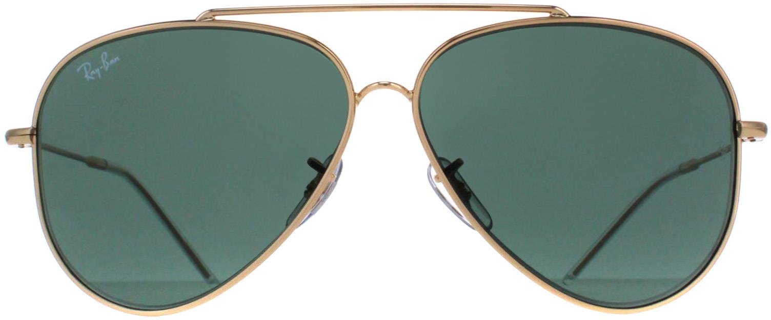 Ray-Ban Aviator Unisex Gold Grün RB0101S Zurück