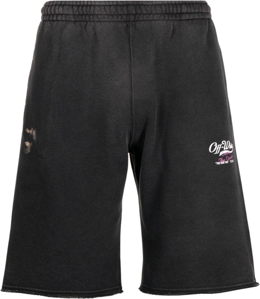 Off-white Wave Off Sweatshorts Schwarz
