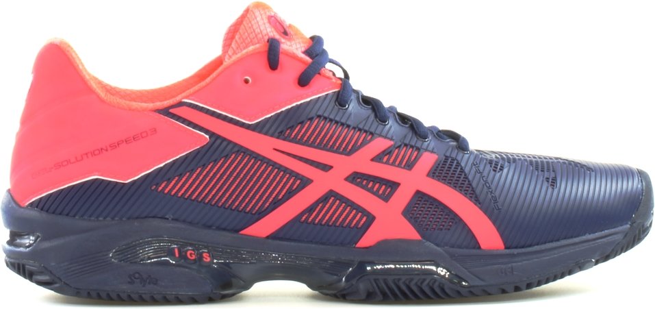 ASICS Gel-Lösungsgeschwindigkeit 3 Ton Womens Blue Padel Trainer