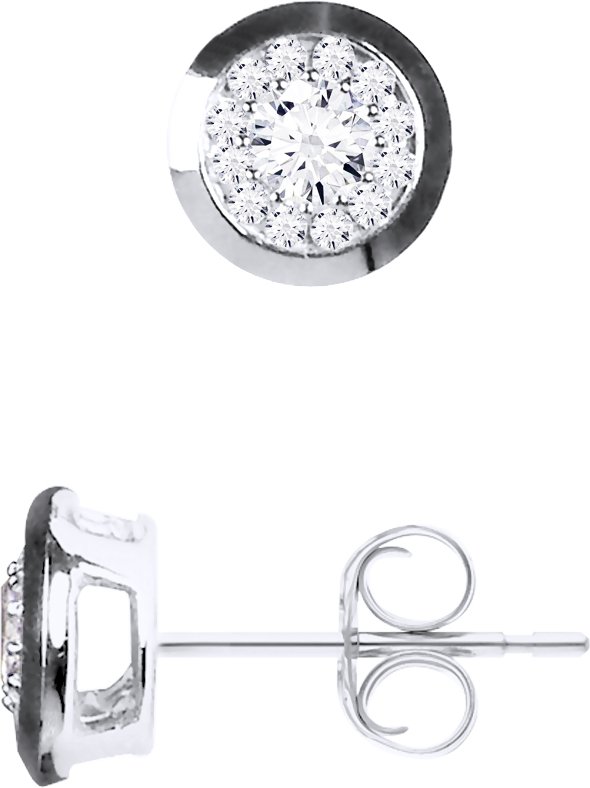 DIADEMA - Ohrringe mit Diamanten - Weißgold