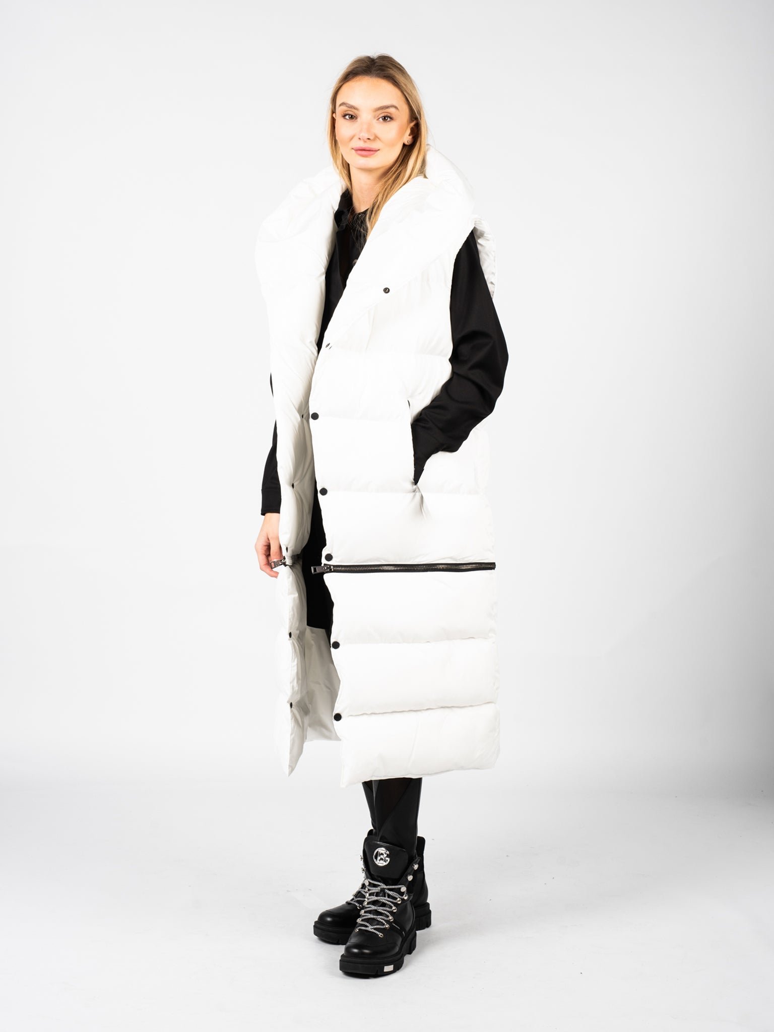 La Haine Inside Us Weste Unisex-LM068 Damen weiß