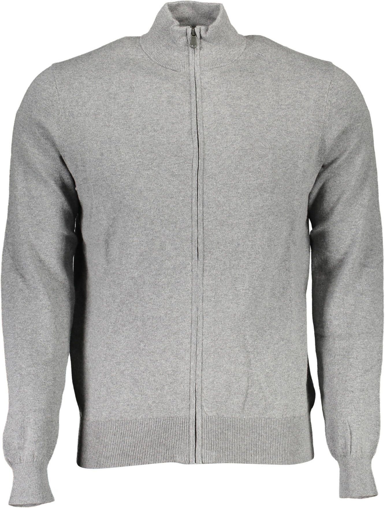 Zip-Up Strickjacke Klassische Passform