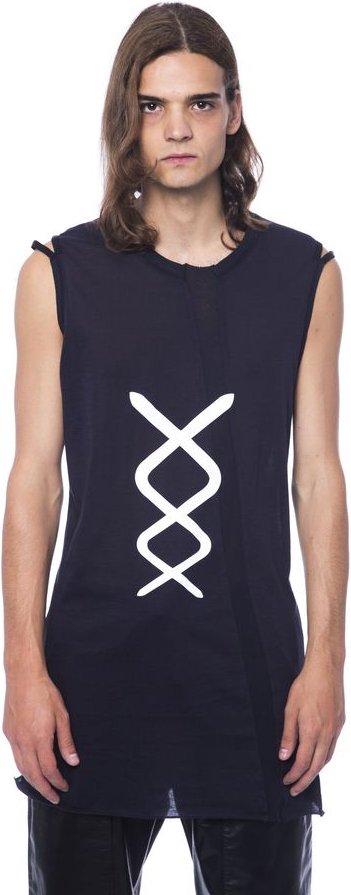 Langärmeliges Grafik-Tanktop
