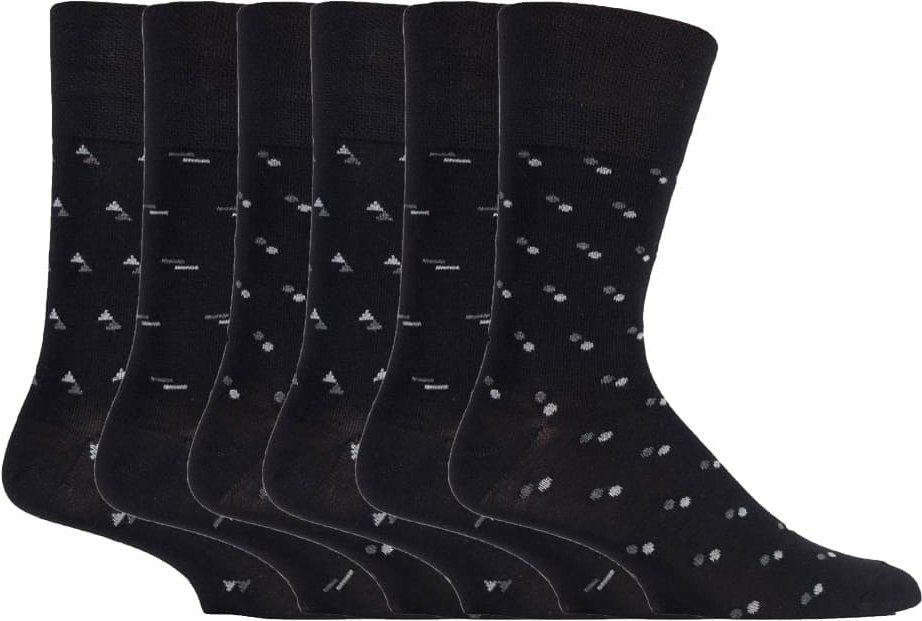 Sock Shop Gentle Grip - 6 Paar nicht elastische Bambus-Socken für Herren - SOMRM04