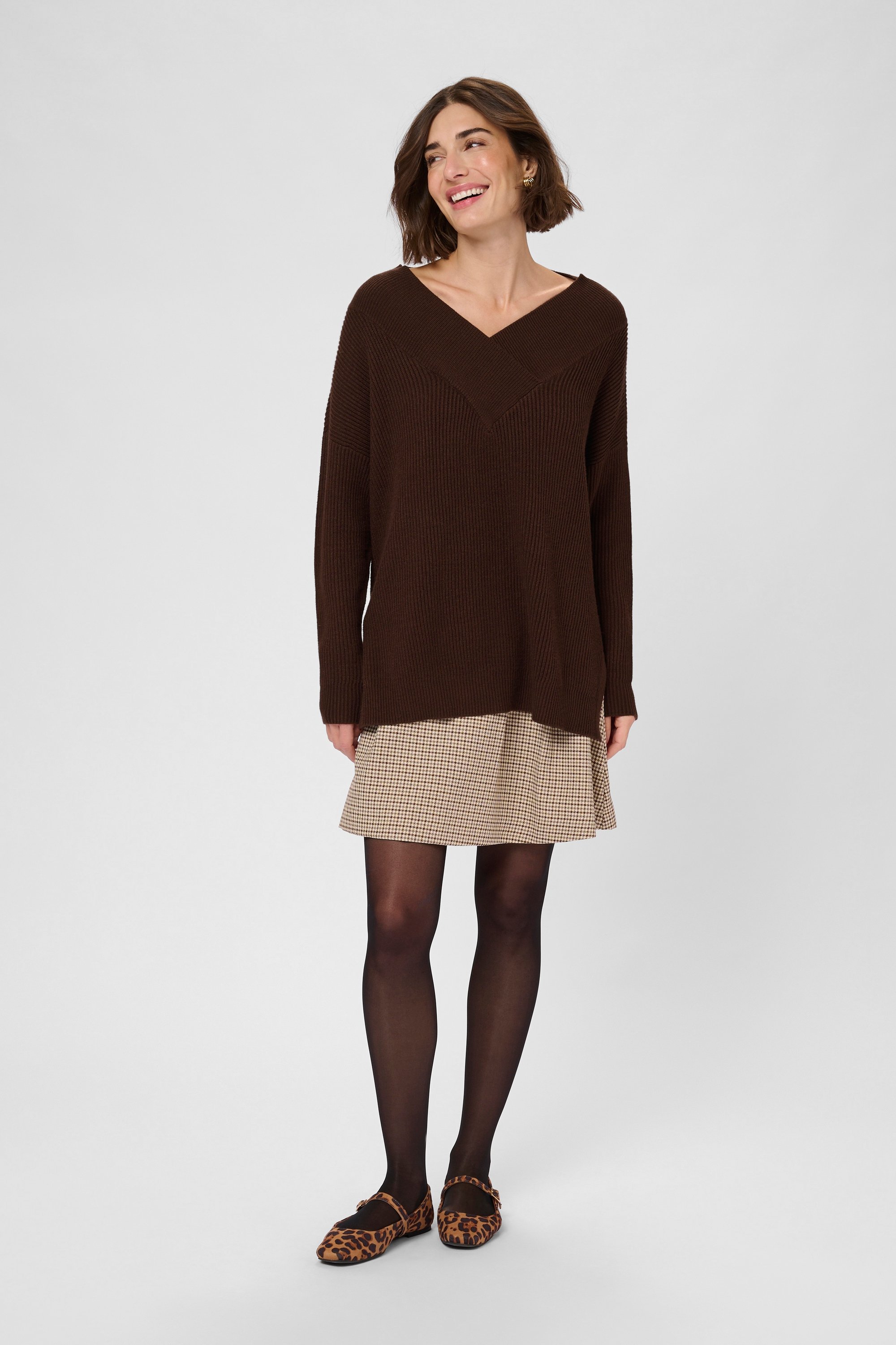 Strickpullover CUolivia Strickpullover Oversize fit brown