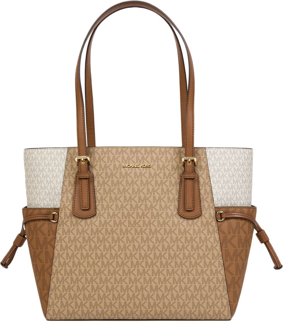 Michael Kors Voyager Große Ost-West-Tasche Kamel