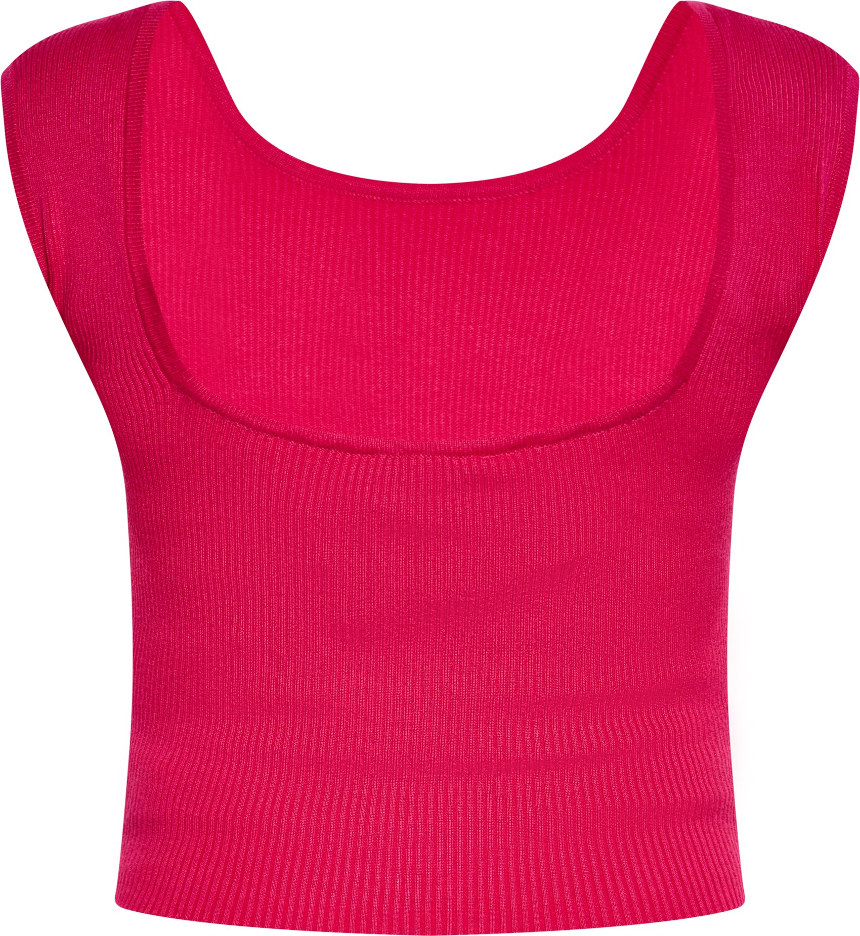 Mymo Crop-Top Damen Fuchsie