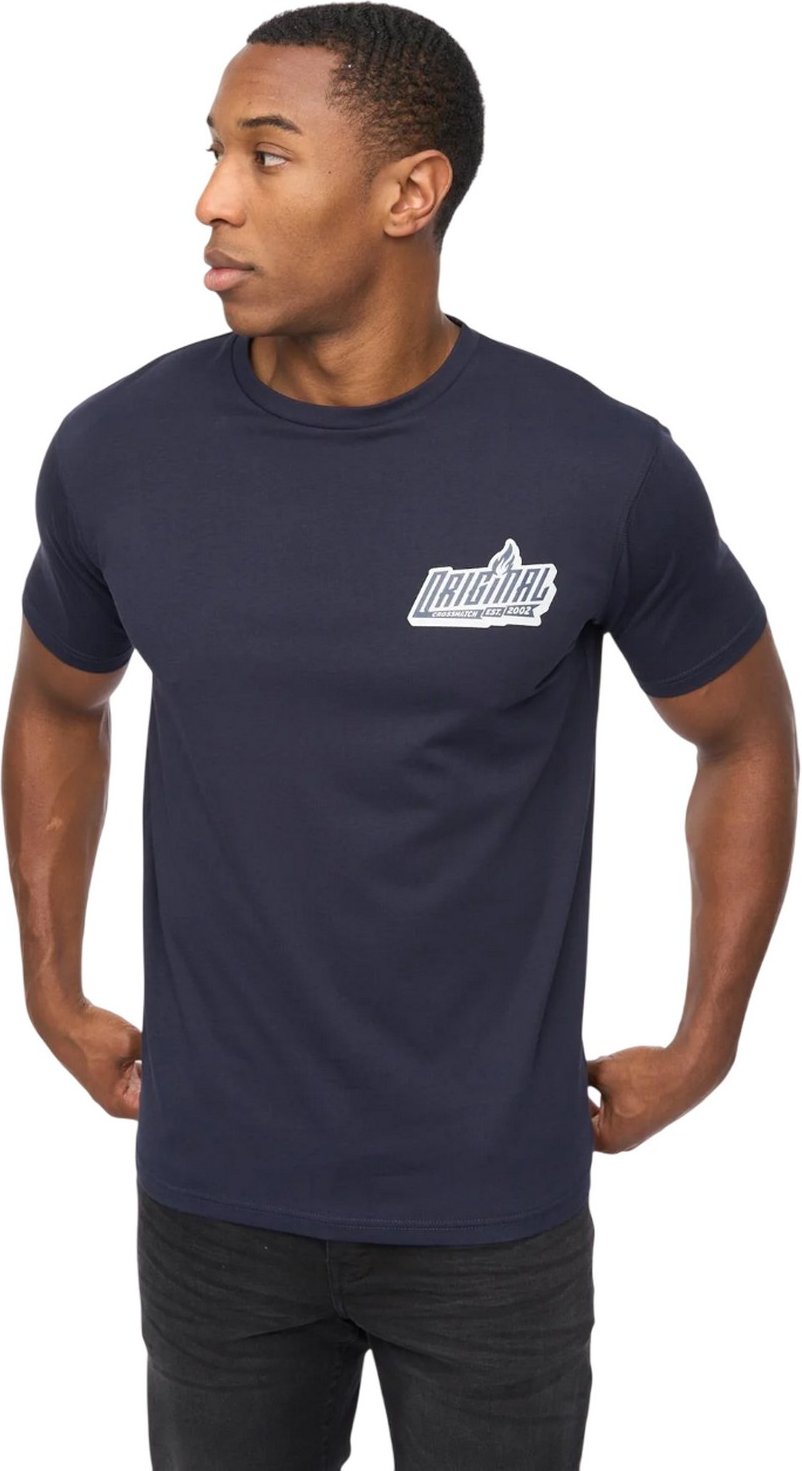 Crosshatch - "Jampstead" T-Shirt für Herren (Marine)