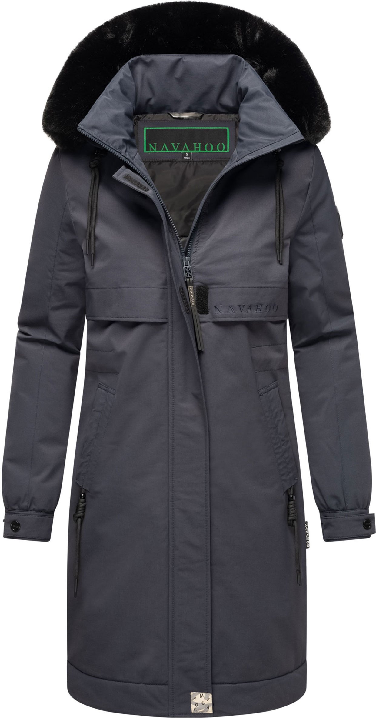 Thumbnail - Navahoo Kaltwetterretter Damen Winter Parka mit Kunstfellkragen