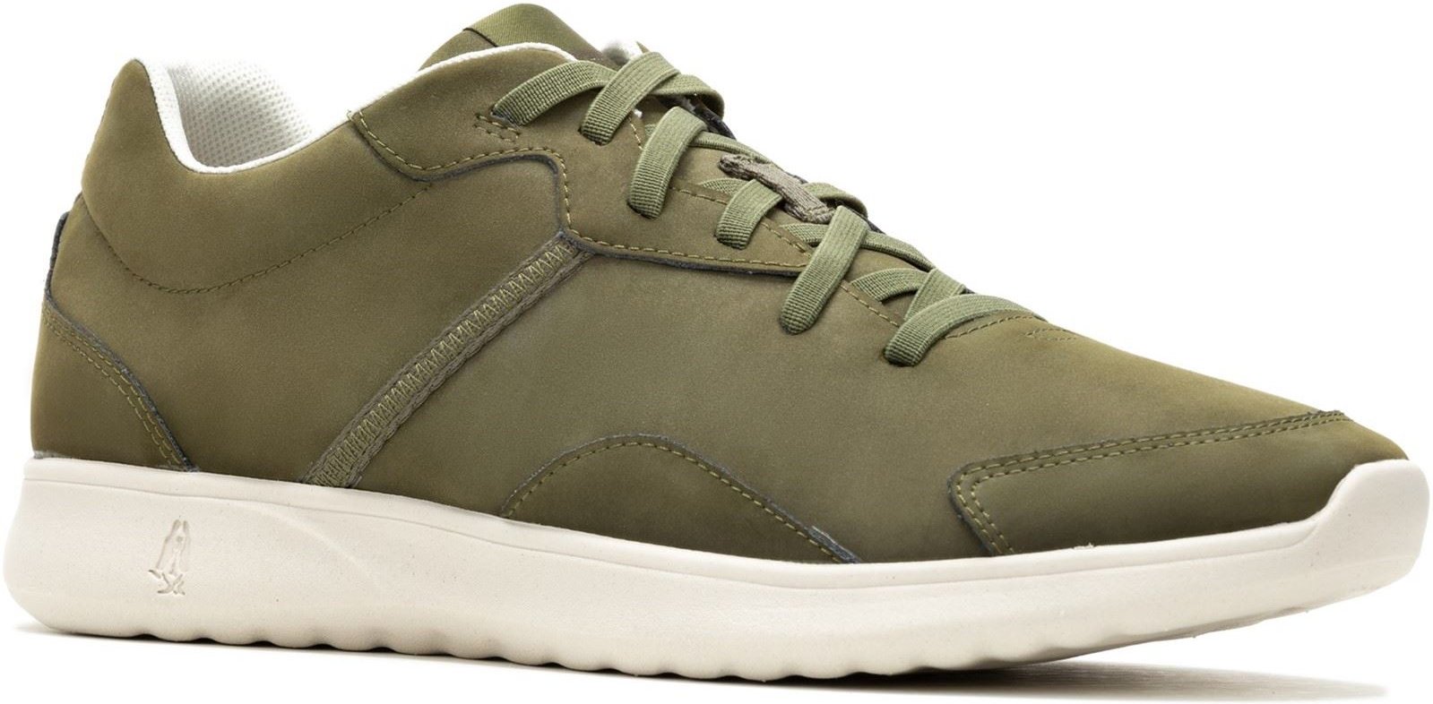 Hush Puppies The Good Leder Herren Olive Turnschuhe