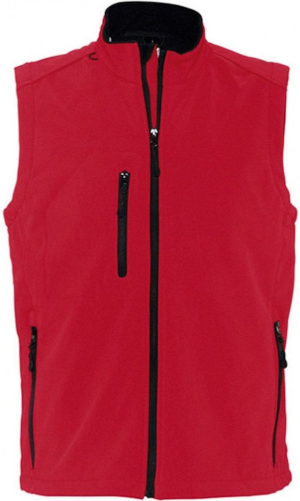 SOLS Herren Rallye Soft Shell Bodywarmer Jacke (Rot)