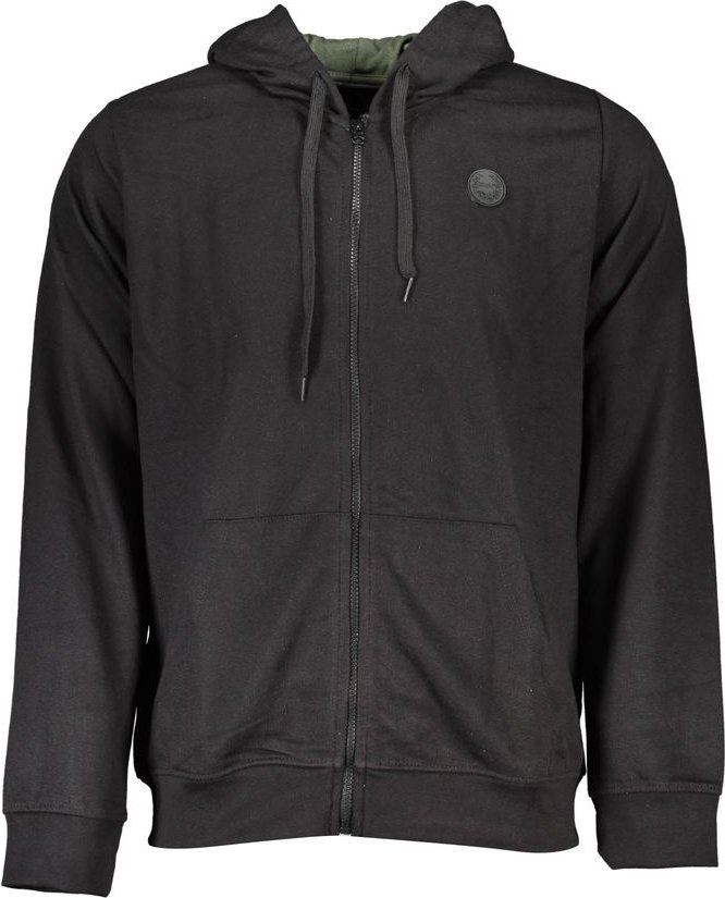 Gianmarco Venturi Schwarzes Baumwoll-Hoodie für Männer