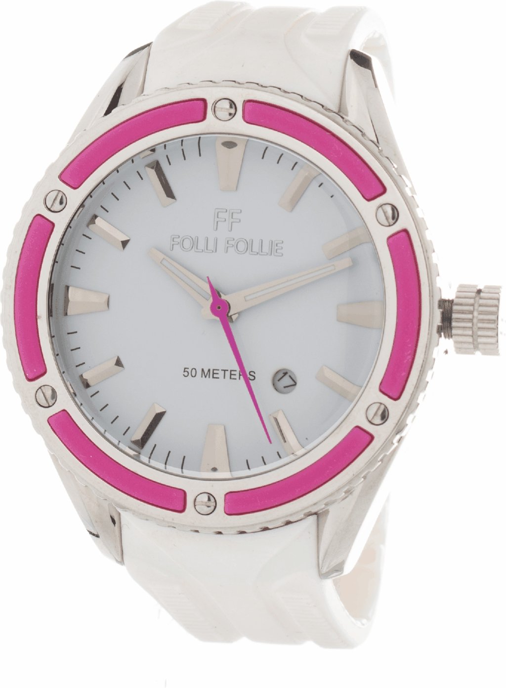 Folli Follie Damenuhr Quartz Silber Fuchsia