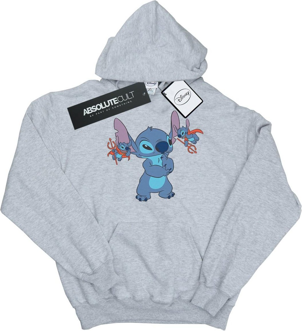 Disney - "Lilo And Stitch Little Devils" Kapuzenpullover für Herren (Grau)