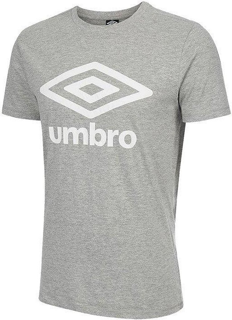 Umbro großes Logo-Herren-Grau-T-Shirt
