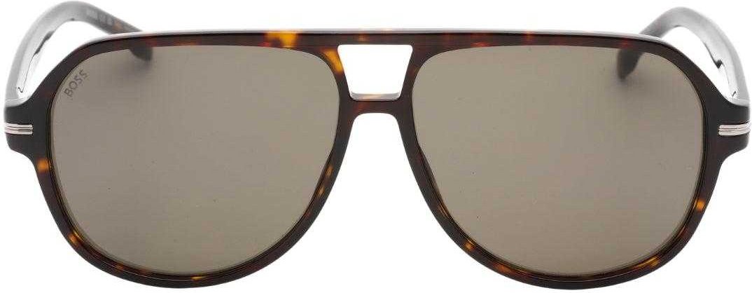 Hugo Boss - "Havana" Sonnenbrille für Herren (Braun/Grau)