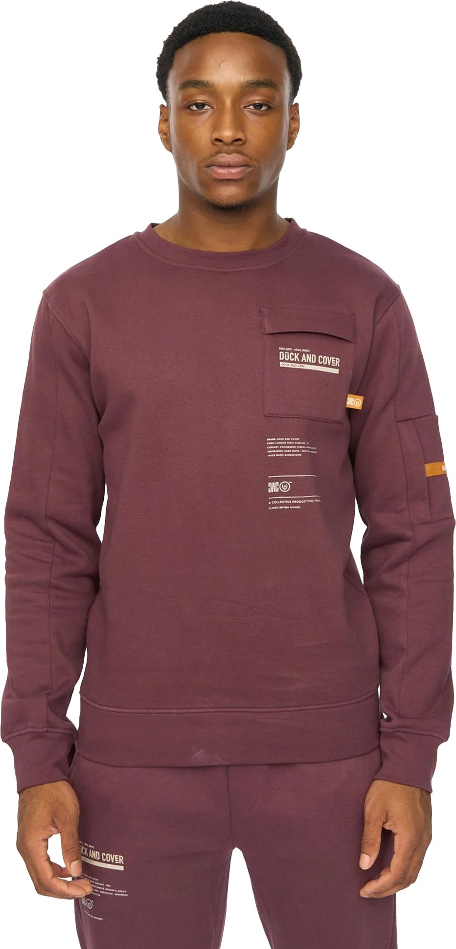 Duck and Cover - "Applewood" Sweatshirt für Herren (Rosinen)
