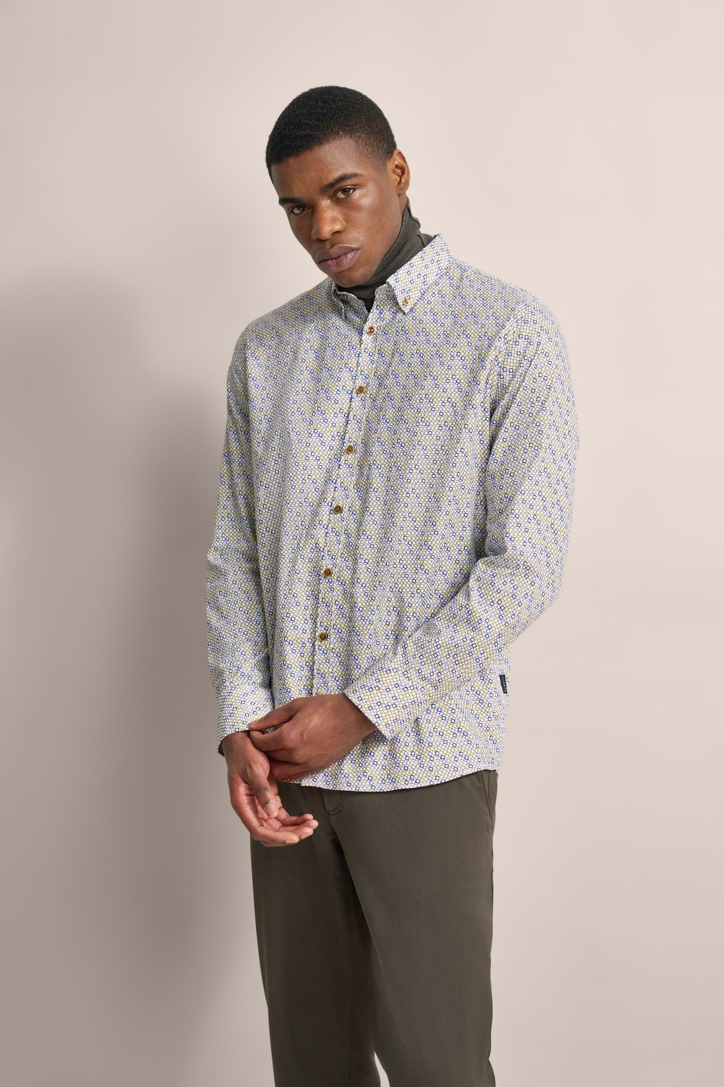 Thumbnail - Bugatti Herren Oxfordhemd mit Button-Down-Kragen