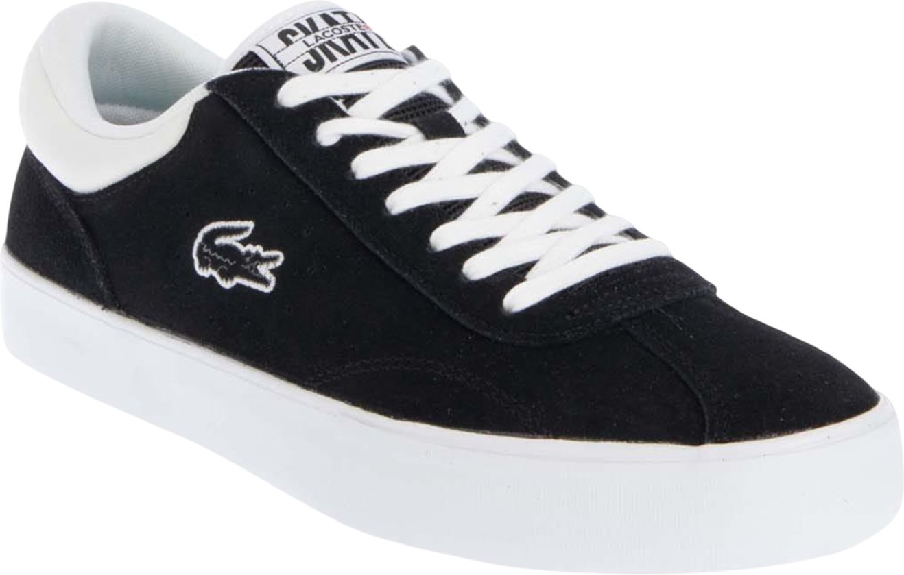 Thumbnail - Lacoste - Herren/Damen Unisex Sneaker "Trackserve", Wildleder (Schwarz/Weiß)