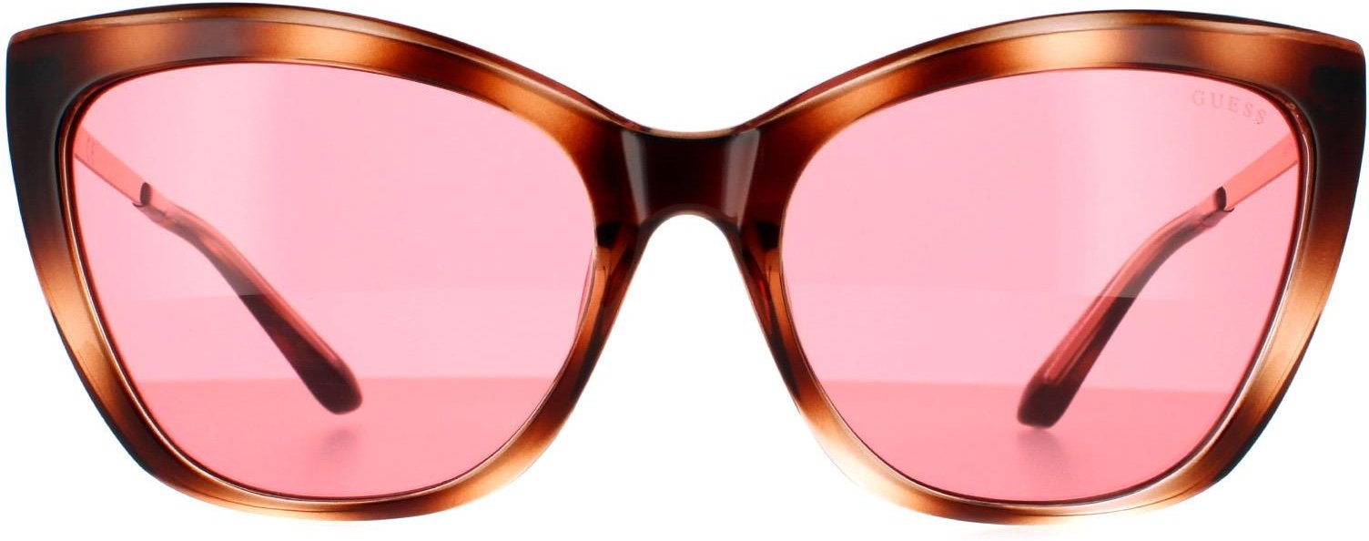 Guess Cat Eye Damen Sonnenbrille Havanna Burgund