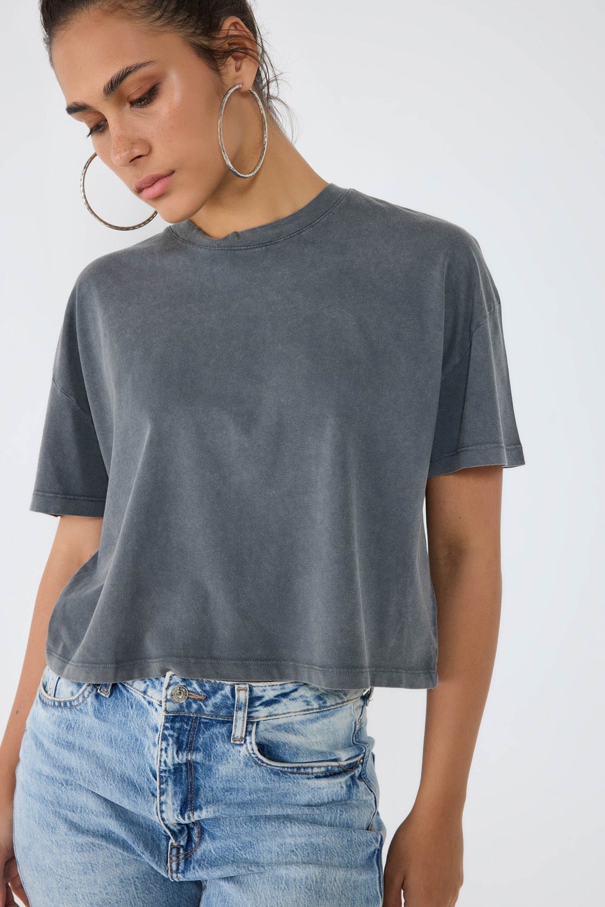 Weicher Schnitt Fahrrad Hals T-Shirt