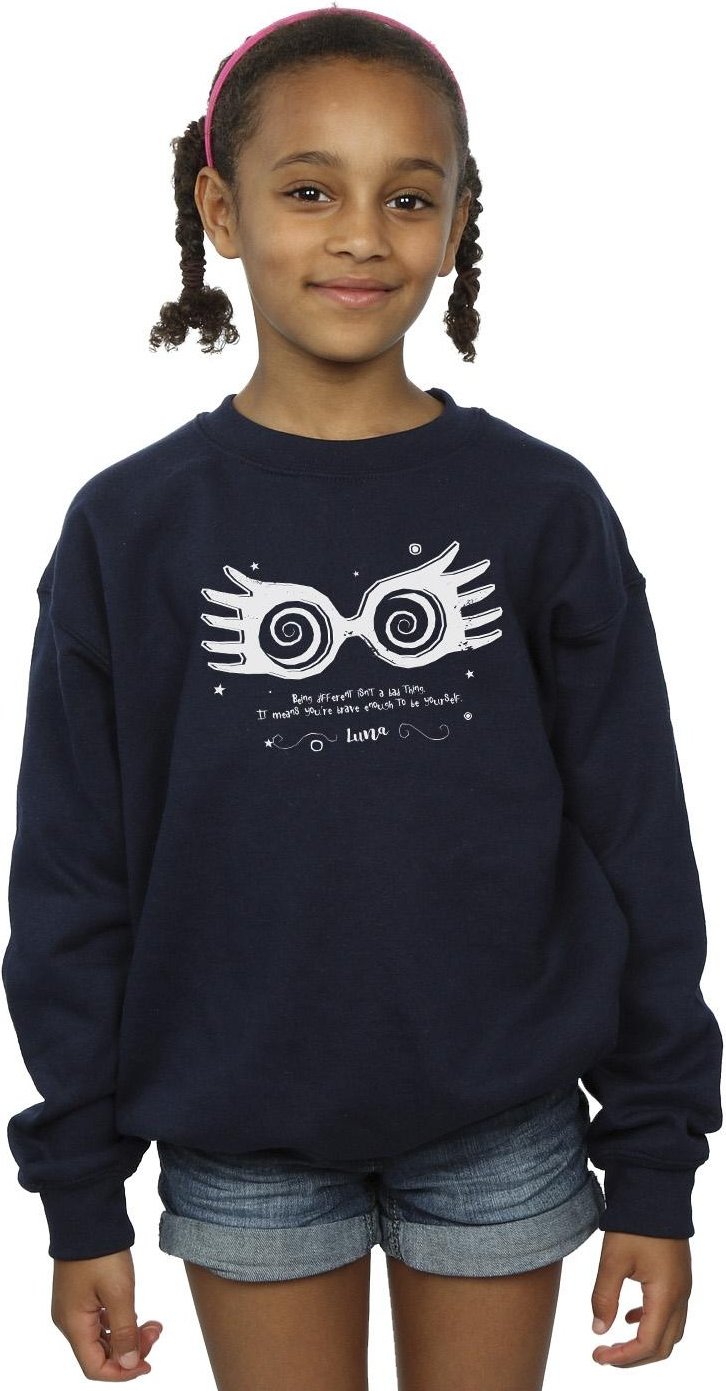 Harry Potter - "Being Different" Sweatshirt für Mädchen (Marineblau)