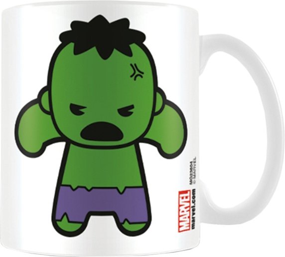 Marvel - Kaffeebecher, Kawaii (Weiß/Grün)