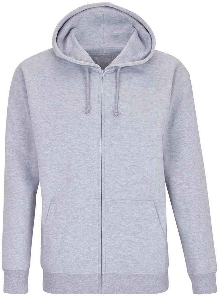 SOLS - "Carter" Hoodie mit durchgehendem Reißverschluss für Herren/Damen Unisex (Grau meliert)