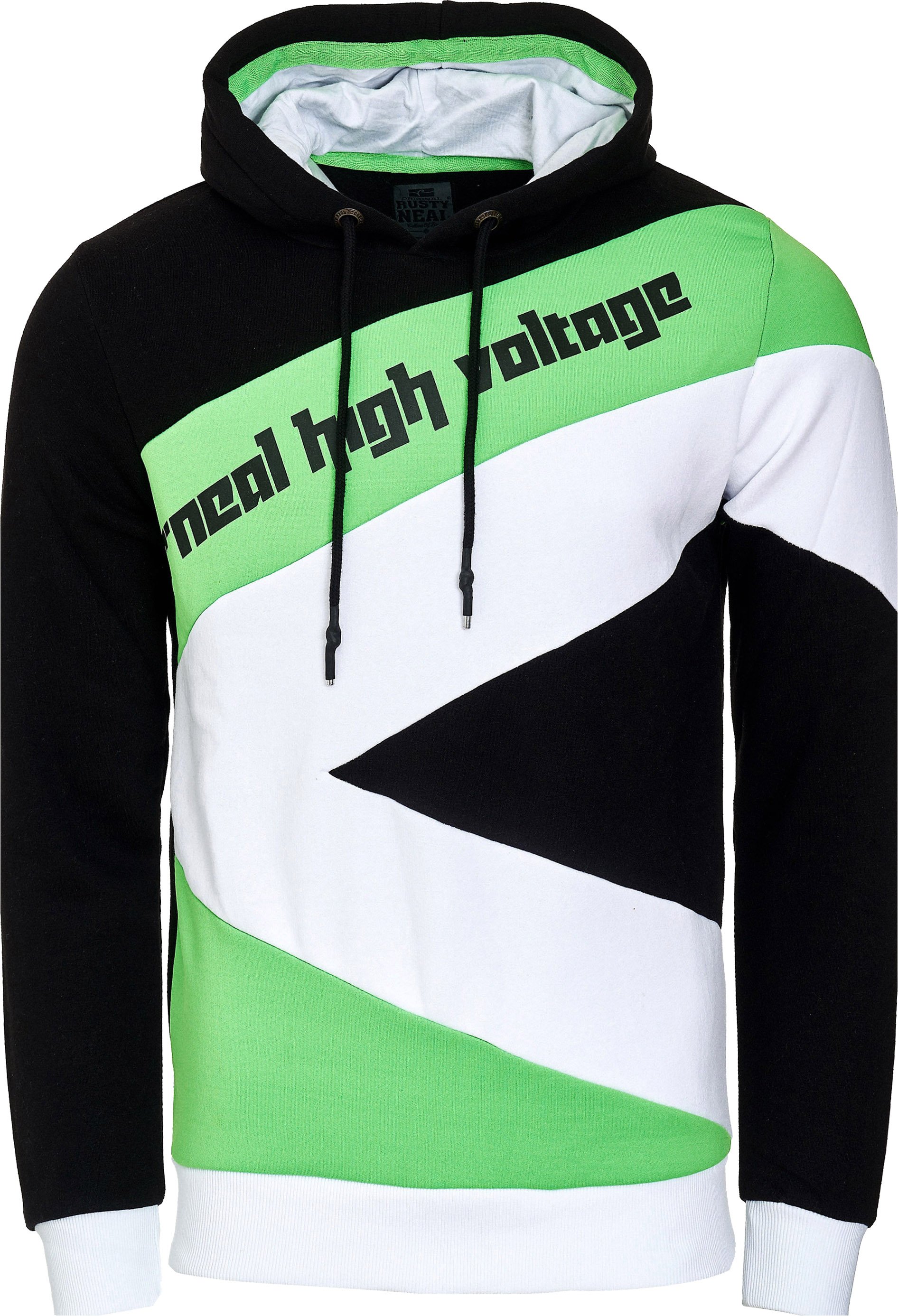 Kontrast Color Block Kapuzen-Pullover