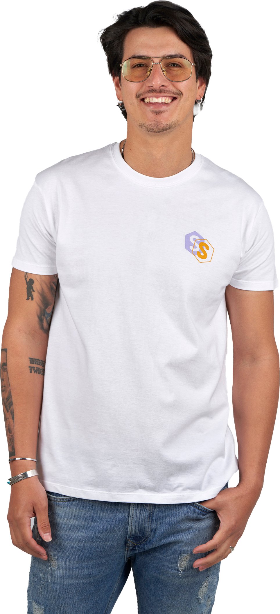 Kurzarm-T-Shirt mit Rundhalsausschnitt Born To Be SPRBCA-2202 Mann