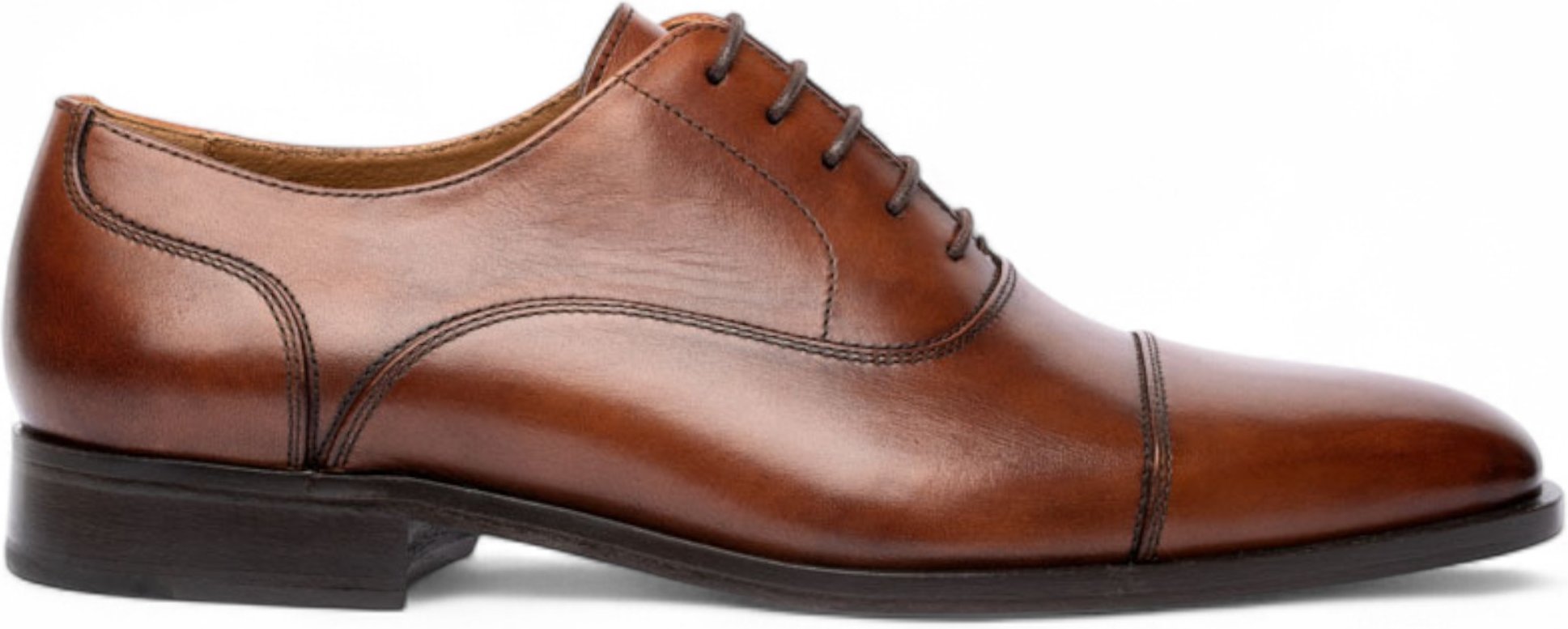 Chapman & Moore Herren-Brogue-Schuhe aus braunem Leder mit Kappe