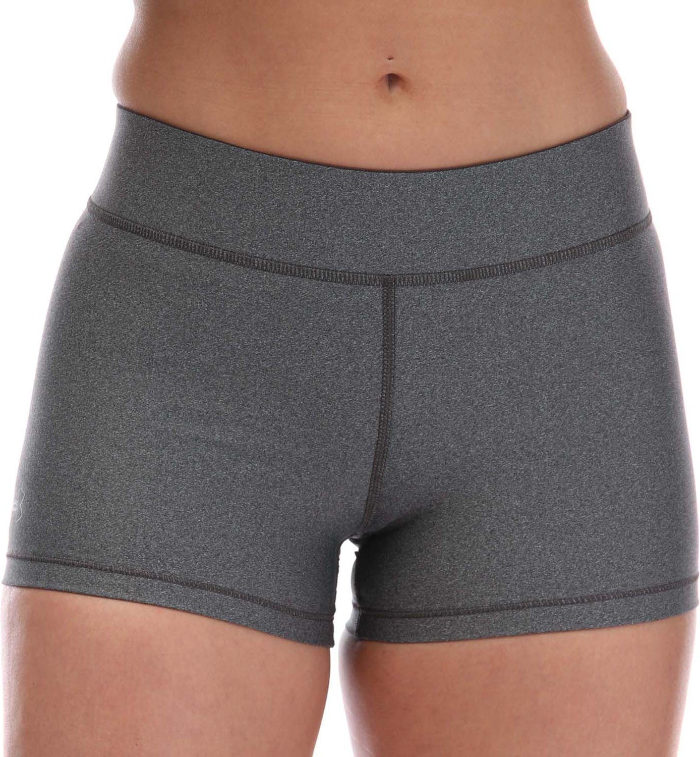 Under Armour HeatGear Shorts Halbhoch Für Damen In Grau