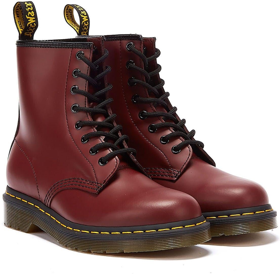 Kaufen Sie Dr. Martens 1460 Smooth Damenstiefel Aus Rotem Leder