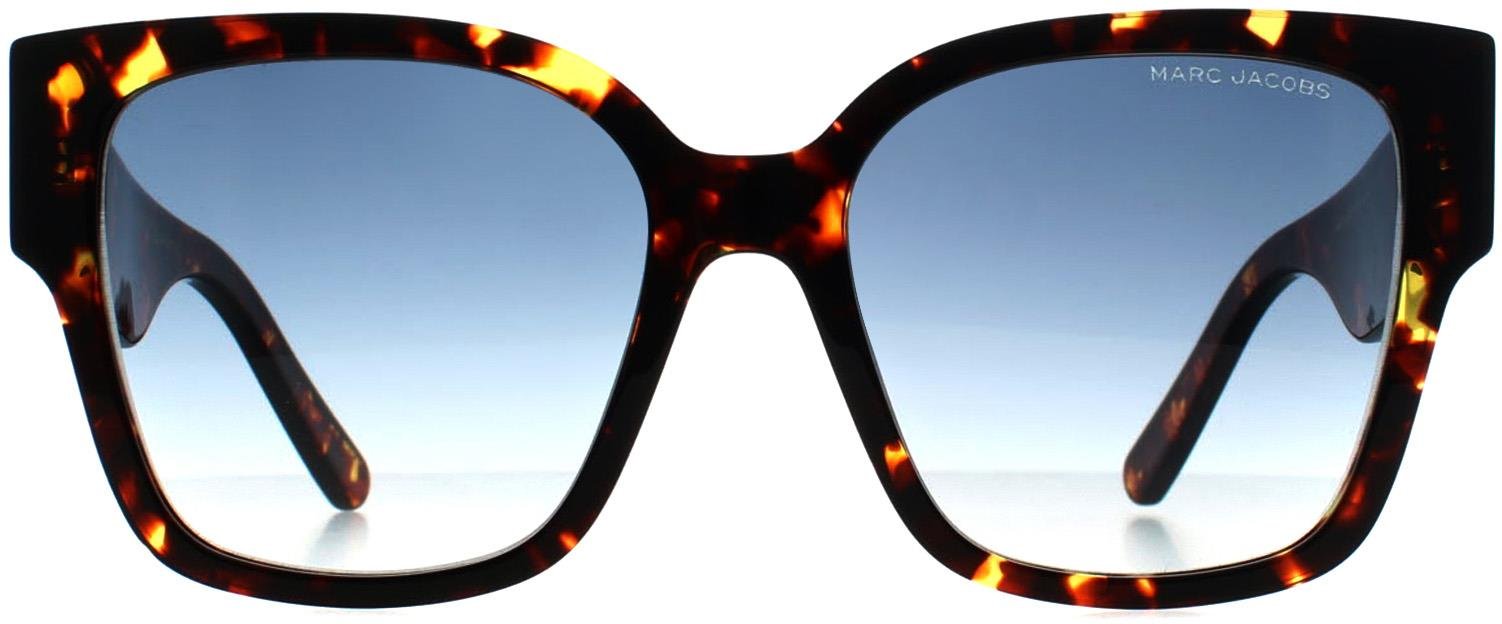 Marc Jacobs Square Damen Dunkel Havanna Blau Gradient MARC 698/S